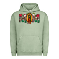 Pigment Oil Green mexican flag our lady of guadalupe mom leopard Urban Hoodie - JahusDesignShop