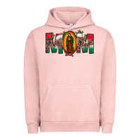 Pigment Salmon mexican flag our lady of guadalupe mom leopard Urban Hoodie - JahusDesignShop