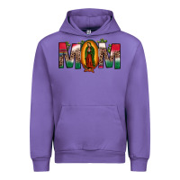 Mexican Flag Our Lady Of Guadalupe Mom Leopard Urban Hoodie | Teevron