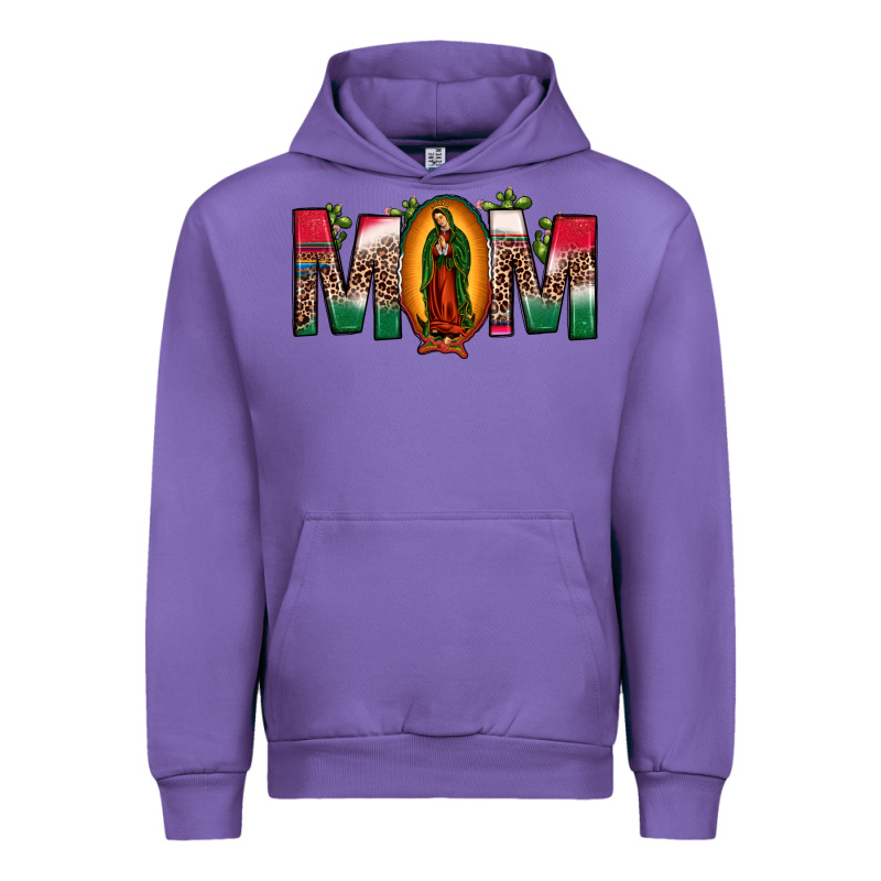 Mexican Flag Our Lady Of Guadalupe Mom Leopard Urban Hoodie by JahusDesignShop | Teevron