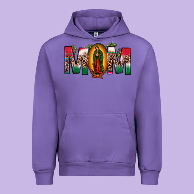 Mexican Flag Our Lady Of Guadalupe Mom Leopard Urban Hoodie Designed By Jahusdesignshop