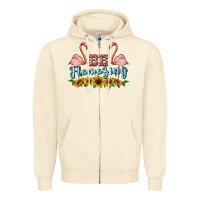 Sandshell be flamezing flamingo Zipper Hoodie - BarkalooDesign