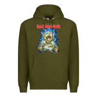 Army Green iron meowden classic cute cat love animal outfits halloween Premium Hoodie - maiPhamDesign