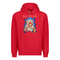 Red iron meowden classic cute cat love animal outfits halloween Premium Hoodie - maiPhamDesign