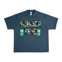Midnight Navy Summer Time Cowhide Serape Urban Heavy Tee - CowCowDesign