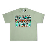 Oil Green Summer Time Cowhide Serape Urban Heavy Tee - CowCowDesign