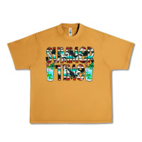 Peanut Butter Summer Time Cowhide Serape Urban Heavy Tee - CowCowDesign