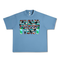 Pebble Blue Summer Time Cowhide Serape Urban Heavy Tee - CowCowDesign