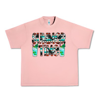Salmon Summer Time Cowhide Serape Urban Heavy Tee - CowCowDesign