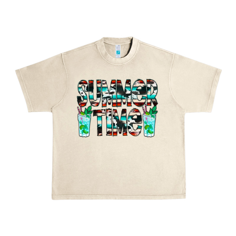 Summer Time Cowhide Serape Urban Heavy Tee by CowCowDesign | Teevron