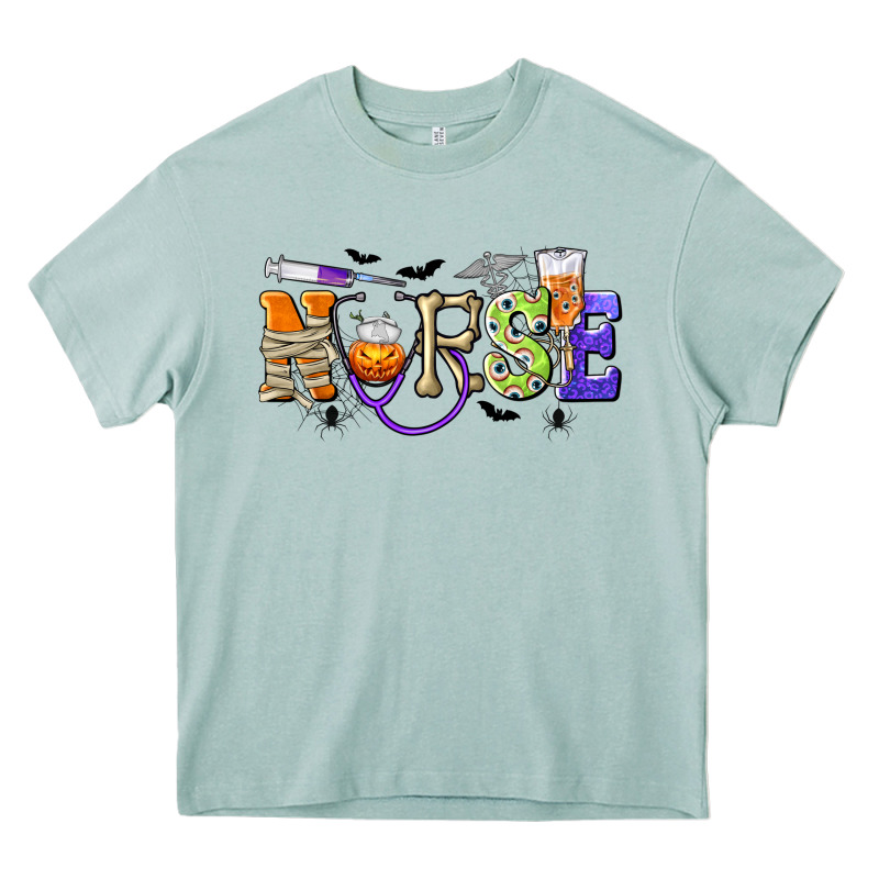 Halloween Nurse Heavy Core Tee by texasbilliewilder | Teevron