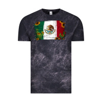 Cloud Black cactus sunflower mexican flag Vintage Tee - Jasminsmagicworld