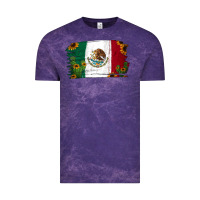 Cloud Purple cactus sunflower mexican flag Vintage Tee - Jasminsmagicworld
