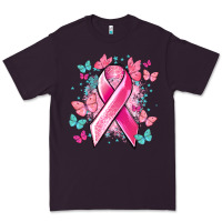 Plum Breast Cancer ribbon Cancer Awareness Premium Tee - HowdyJamesFarm