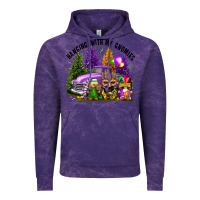 Cloud Purple mardi gras hanging with my gnomies Vintage Hoodie - FaDigitalArtStudio