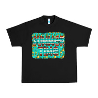 Black summer time glitter pineable Urban Heavy Tee - CowCowDesign