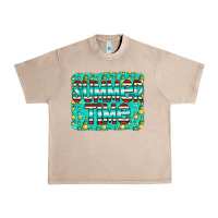 French Oak summer time glitter pineable Urban Heavy Tee - CowCowDesign