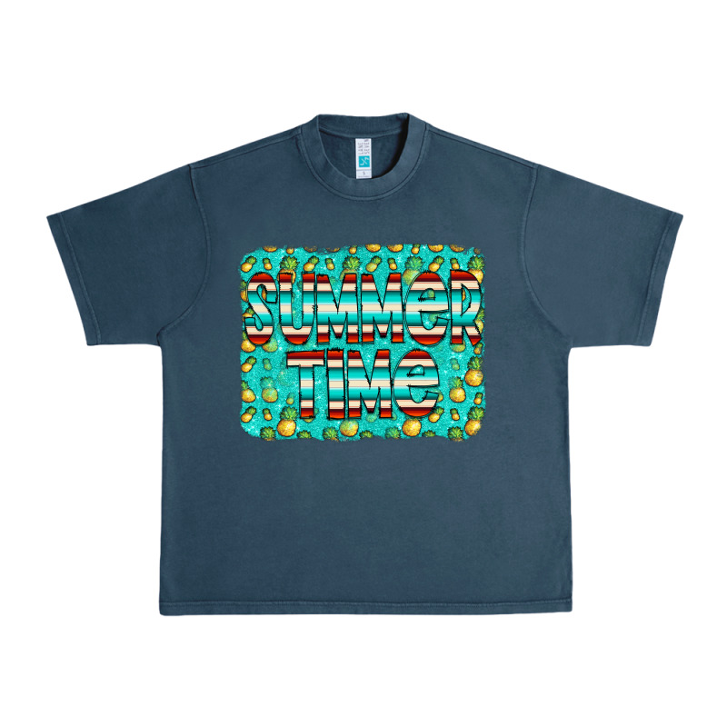 Summer Time Glitter Pineable Urban Heavy Tee by CowCowDesign | Teevron