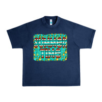Navy summer time glitter pineable Urban Heavy Tee - CowCowDesign
