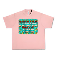 Salmon summer time glitter pineable Urban Heavy Tee - CowCowDesign
