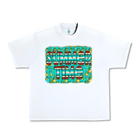 White summer time glitter pineable Urban Heavy Tee - CowCowDesign