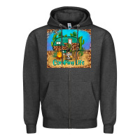 Charcoal Heather camping life tumbler Zipper Hoodie - BarkalooDesign