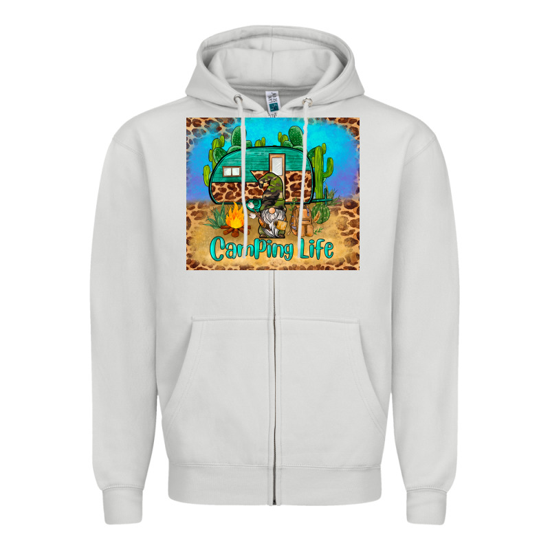 Camping Life Tumbler Zipper Hoodie by BarkalooDesign | Teevron