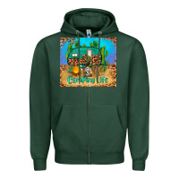 Sports Green camping life tumbler Zipper Hoodie - BarkalooDesign