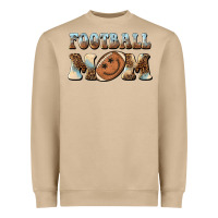 Mushroom football mom football smiley face Heavyweight Sweatshirt - BarkalooDesign