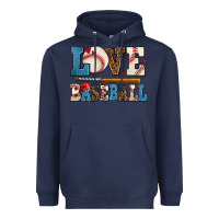 Navy love baseball Heavyweight Hoodie - AdoDesignShop