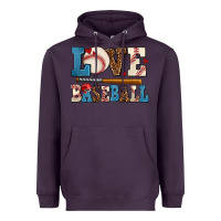 Plum love baseball Heavyweight Hoodie - AdoDesignShop