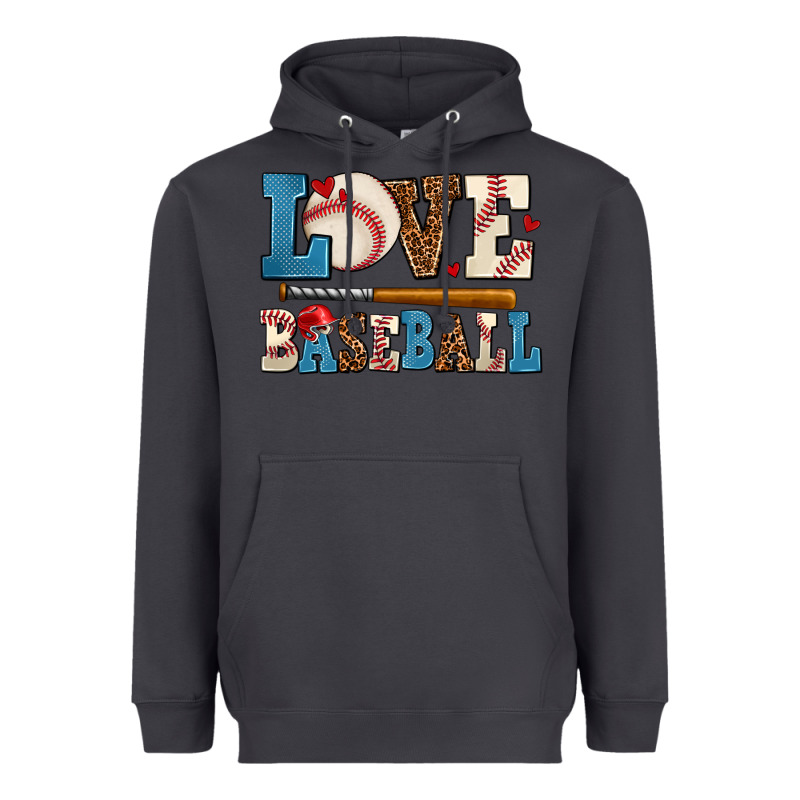 Love Baseball Heavyweight Hoodie by AdoDesignShop | Teevron