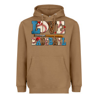 Toasted Coconut love baseball Heavyweight Hoodie - AdoDesignShop