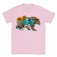Bubblegum Pink mama bear sunflowers leopard cowhide mother's day Classic Tee - Jasminsmagicworld