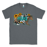 Charcoal Heather mama bear sunflowers leopard cowhide mother's day Classic Tee - Jasminsmagicworld