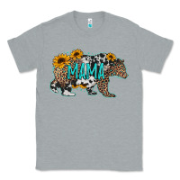 Heather Grey mama bear sunflowers leopard cowhide mother's day Classic Tee - Jasminsmagicworld