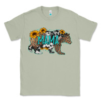 Mama Bear Sunflowers Leopard Cowhide Mother's Day Classic Tee | Teevron
