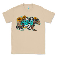 Mushroom mama bear sunflowers leopard cowhide mother's day Classic Tee - Jasminsmagicworld