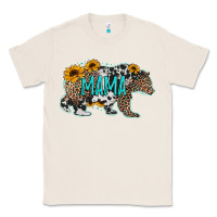 Natural mama bear sunflowers leopard cowhide mother's day Classic Tee - Jasminsmagicworld