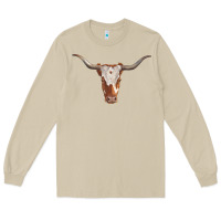 Mushroom longhorn cow head Long Sleeve Tee - RanaPortraitStore