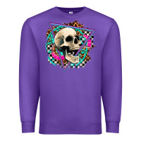 Purple race skull Premium Sweatshirt - AdoDesignShop