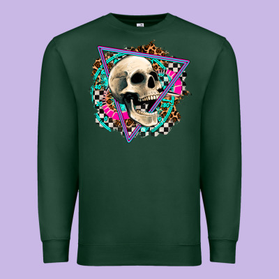 Race Skull Premium Sweatshirt Designed By Adodesignshop