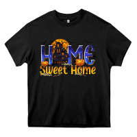 Black Home Sweet Home Heavy Core Tee - texasbilliewilder