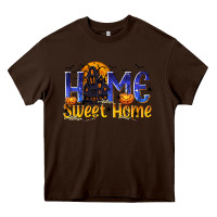 Chocolate Brown Home Sweet Home Heavy Core Tee - texasbilliewilder