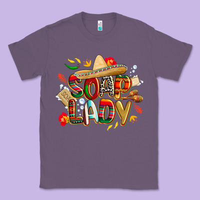 Cinco De Mayo Soap Lady Classic Tee Designed By Cowgirlartshop