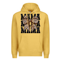 Antique Gold mama leopard Premium Hoodie - CowhideDigitalArt