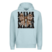 Blue Mist mama leopard Premium Hoodie - CowhideDigitalArt