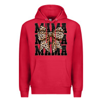 Cardinal mama leopard Premium Hoodie - CowhideDigitalArt