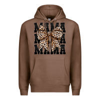 Chestnut mama leopard Premium Hoodie - CowhideDigitalArt