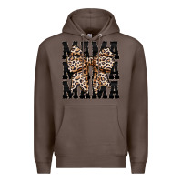 Coffee mama leopard Premium Hoodie - CowhideDigitalArt